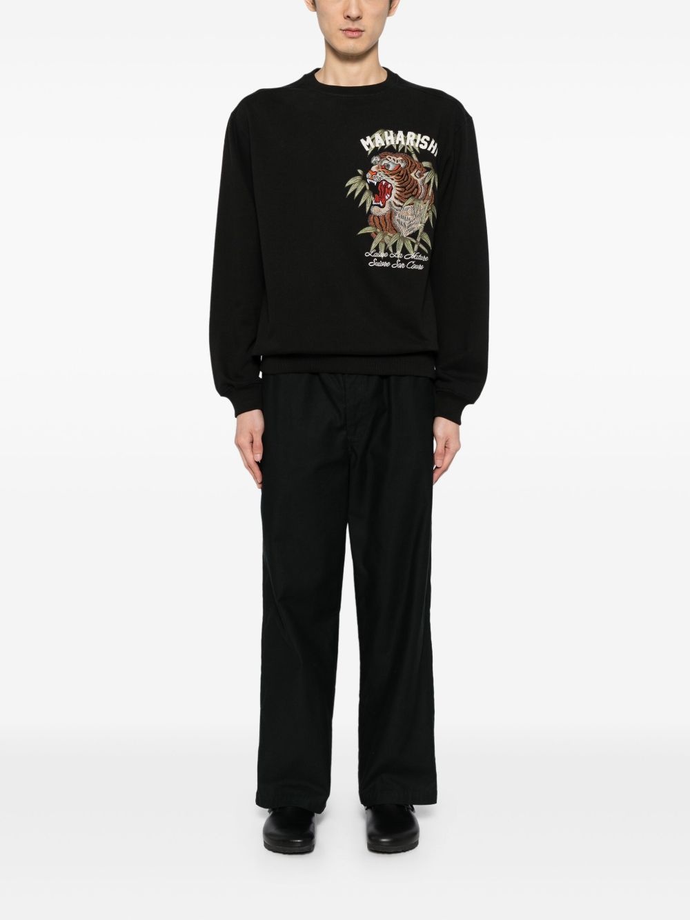 logo-print cotton sweatshirt - 2