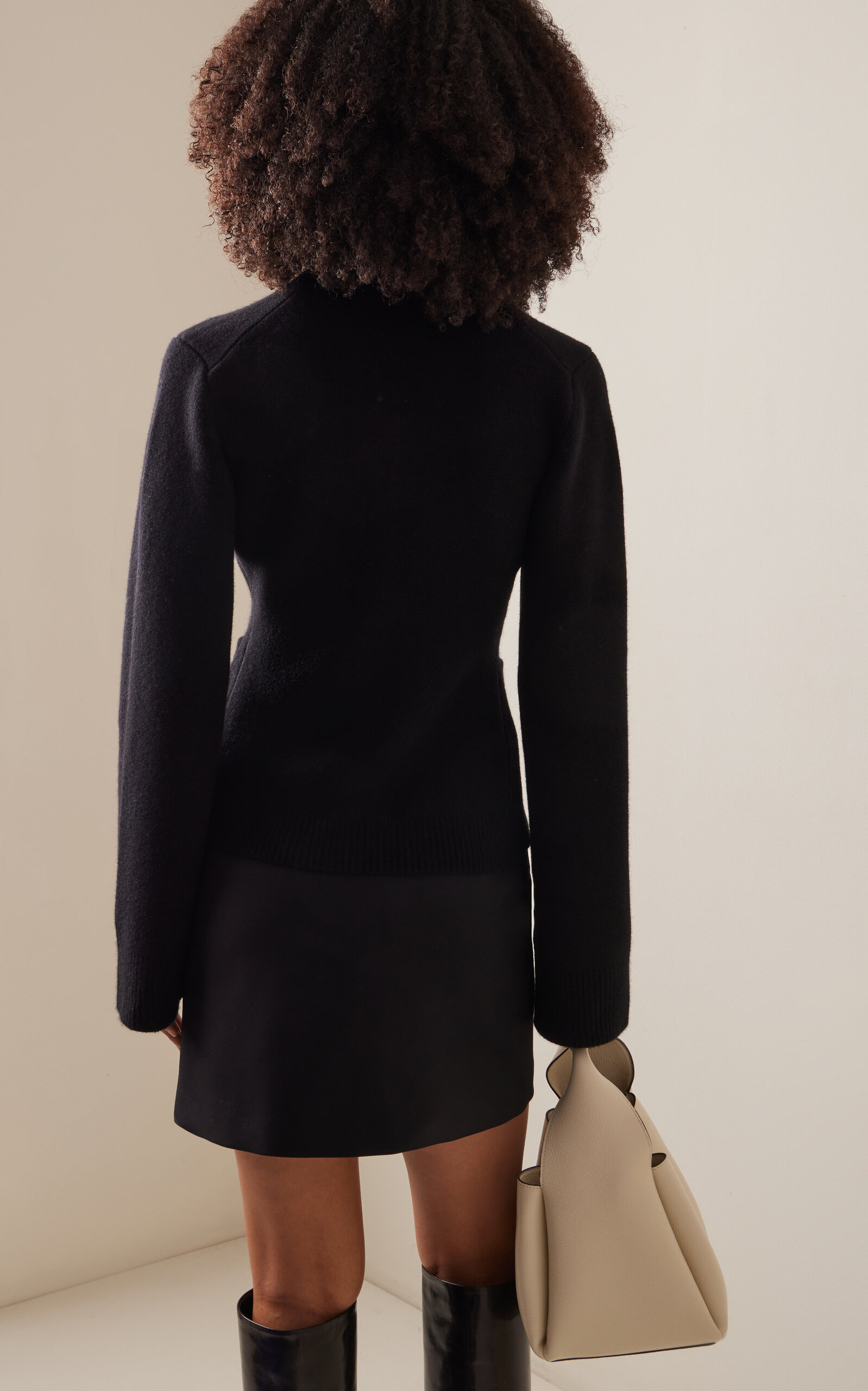 Cooper Wool And Cashmere-Blend Cardigan black - 4