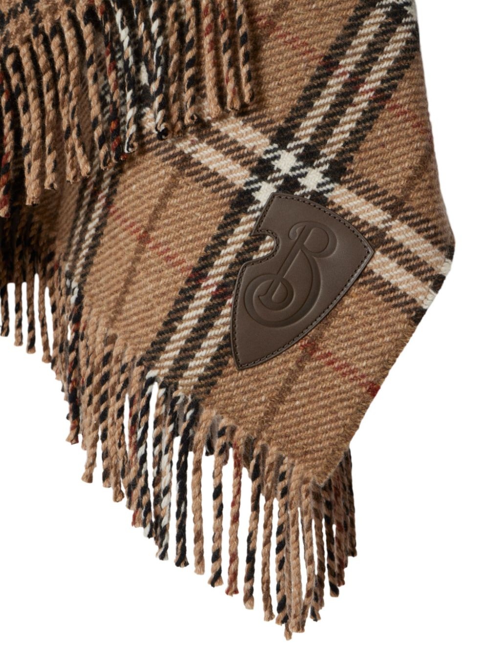 checked reversible cape - 5