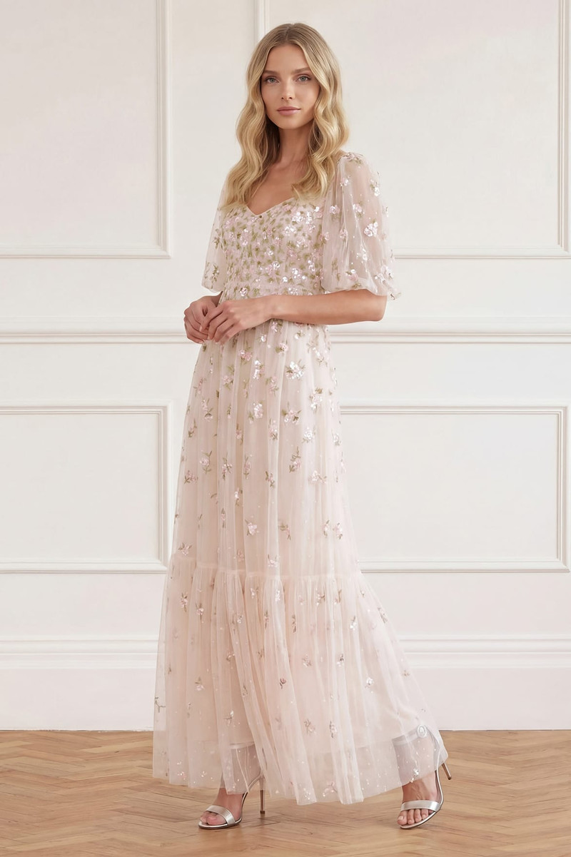 Needle & Thread Meadow Ditsy Sweetheart Ankle Gown outlook
