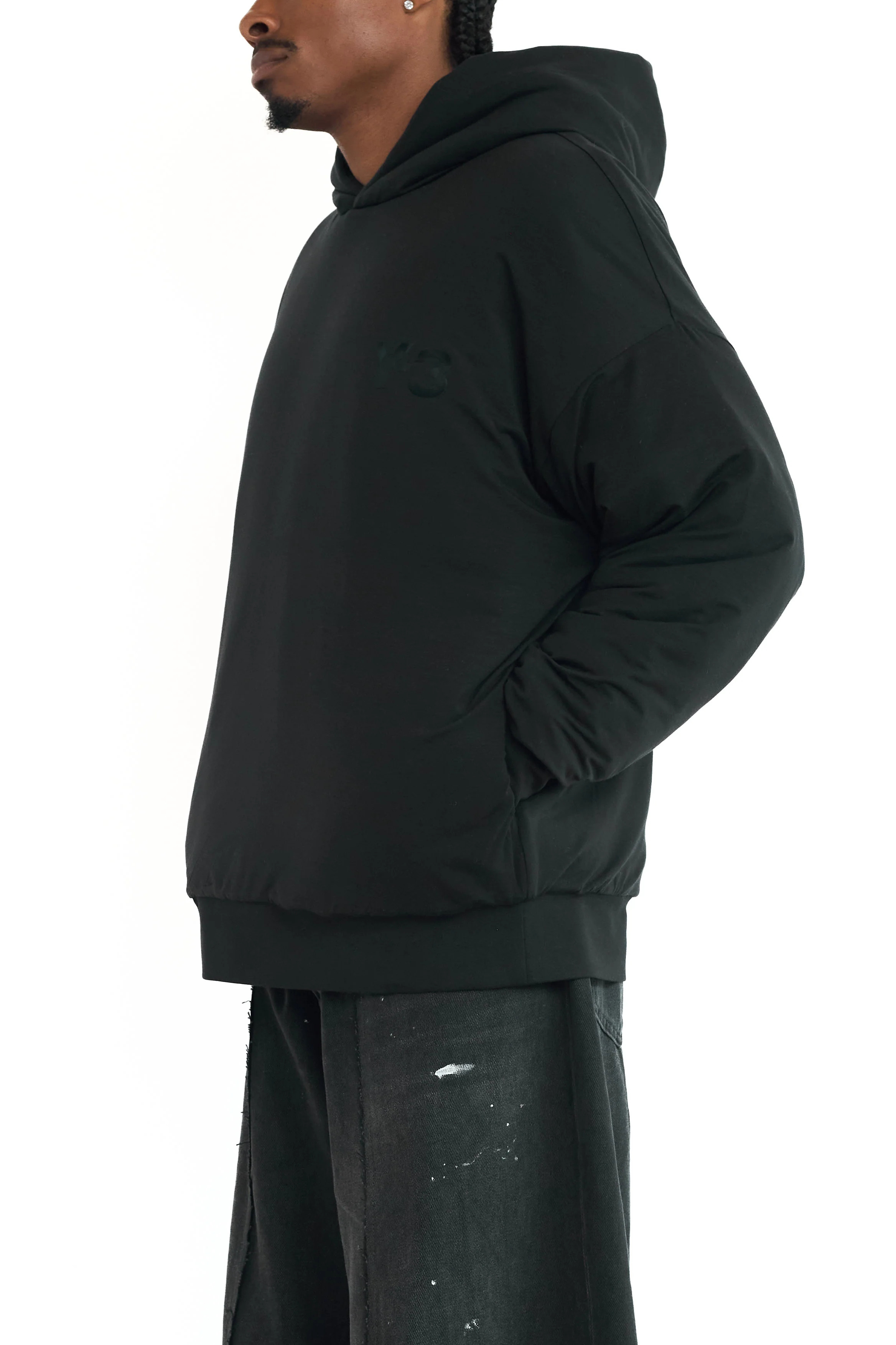 Y-3 Padded Hoodie Black - 4