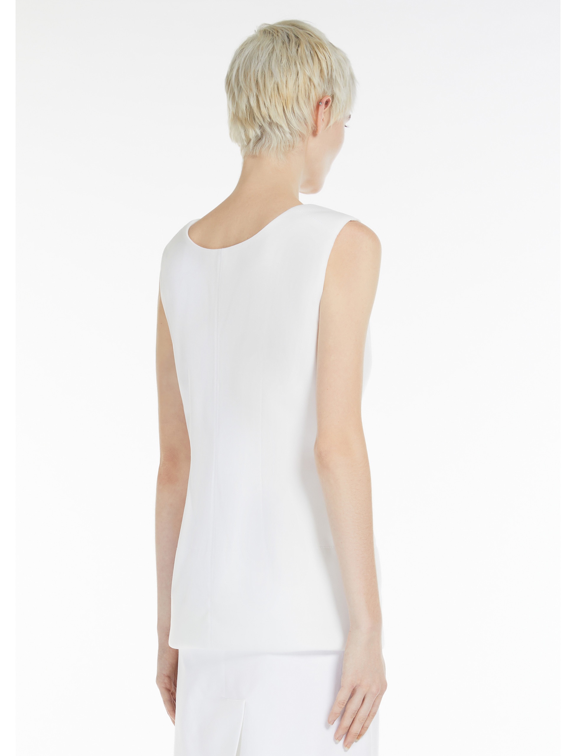 FICO Crepe jersey sleeveless top - 4