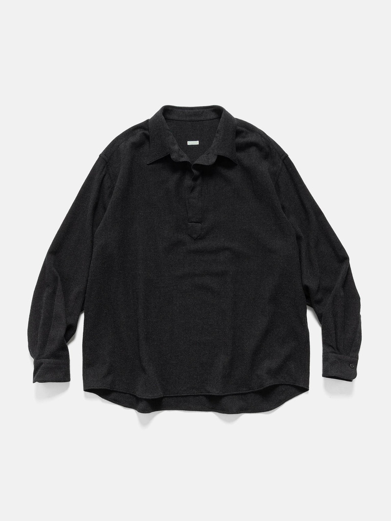 Wool Skipper Shirt Charcoal 1