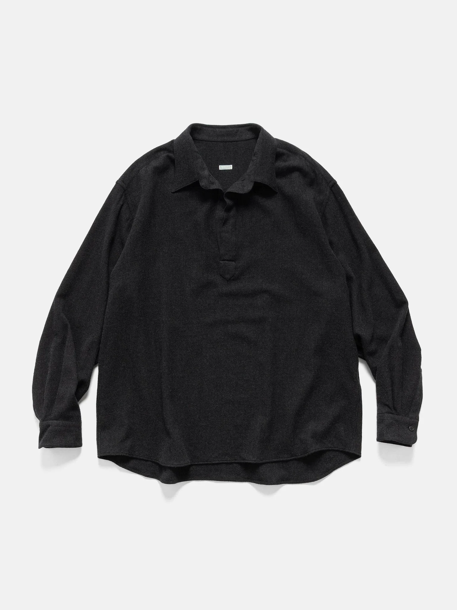 Wool Skipper Shirt Charcoal - 1