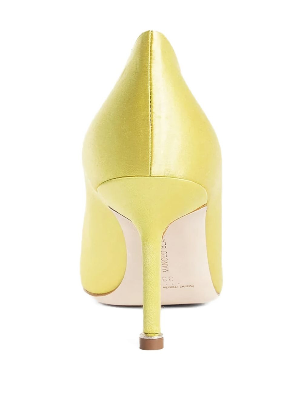 70mm Hangisi crystal-buckle satin pumps - 4