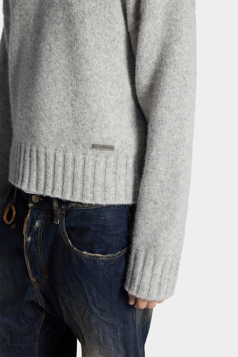 CHUNKY TRIM KNIT SWEATER - 5