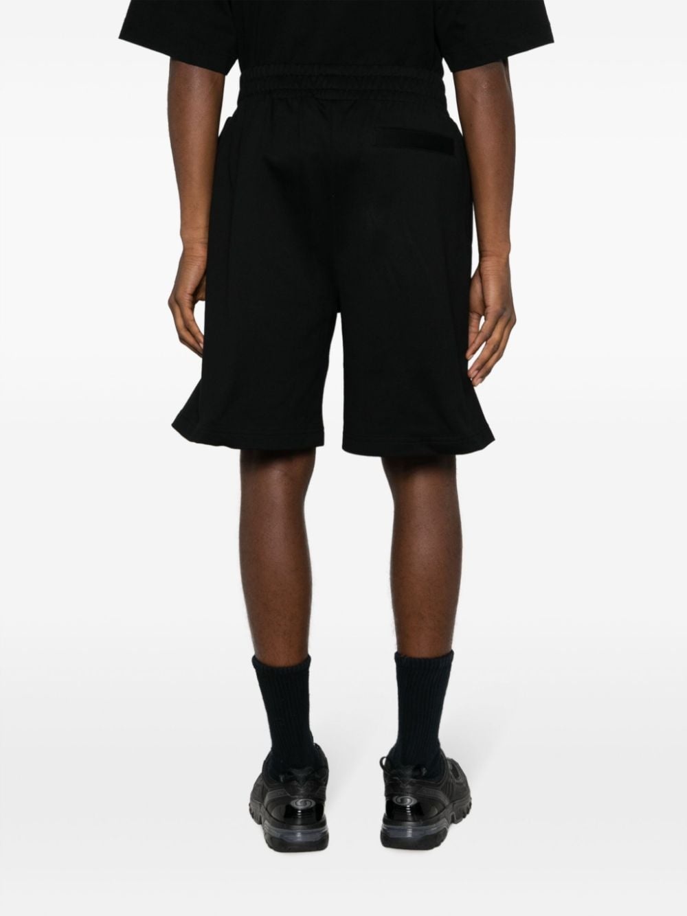 monogram-plaque track shorts - 4