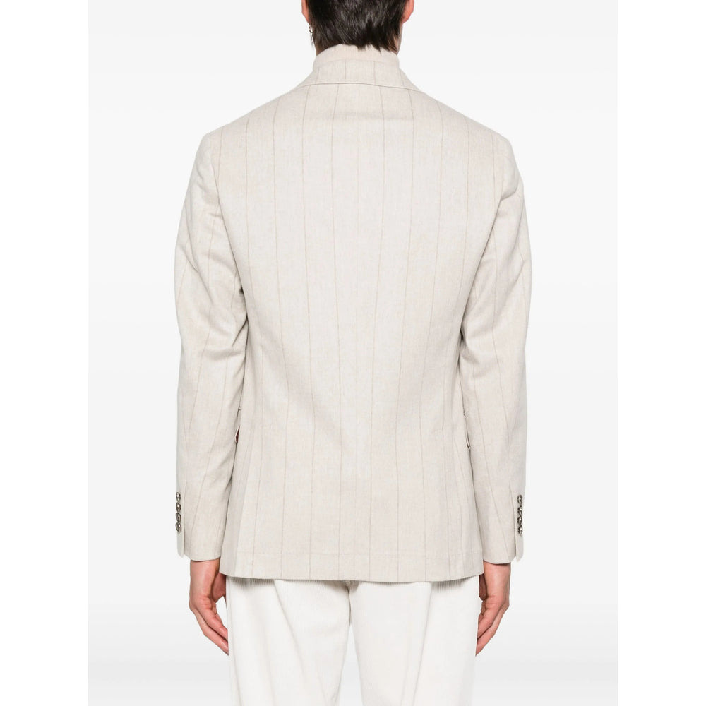 Brunello Cucinelli Neutrals Jackets - Blazers Men - 3