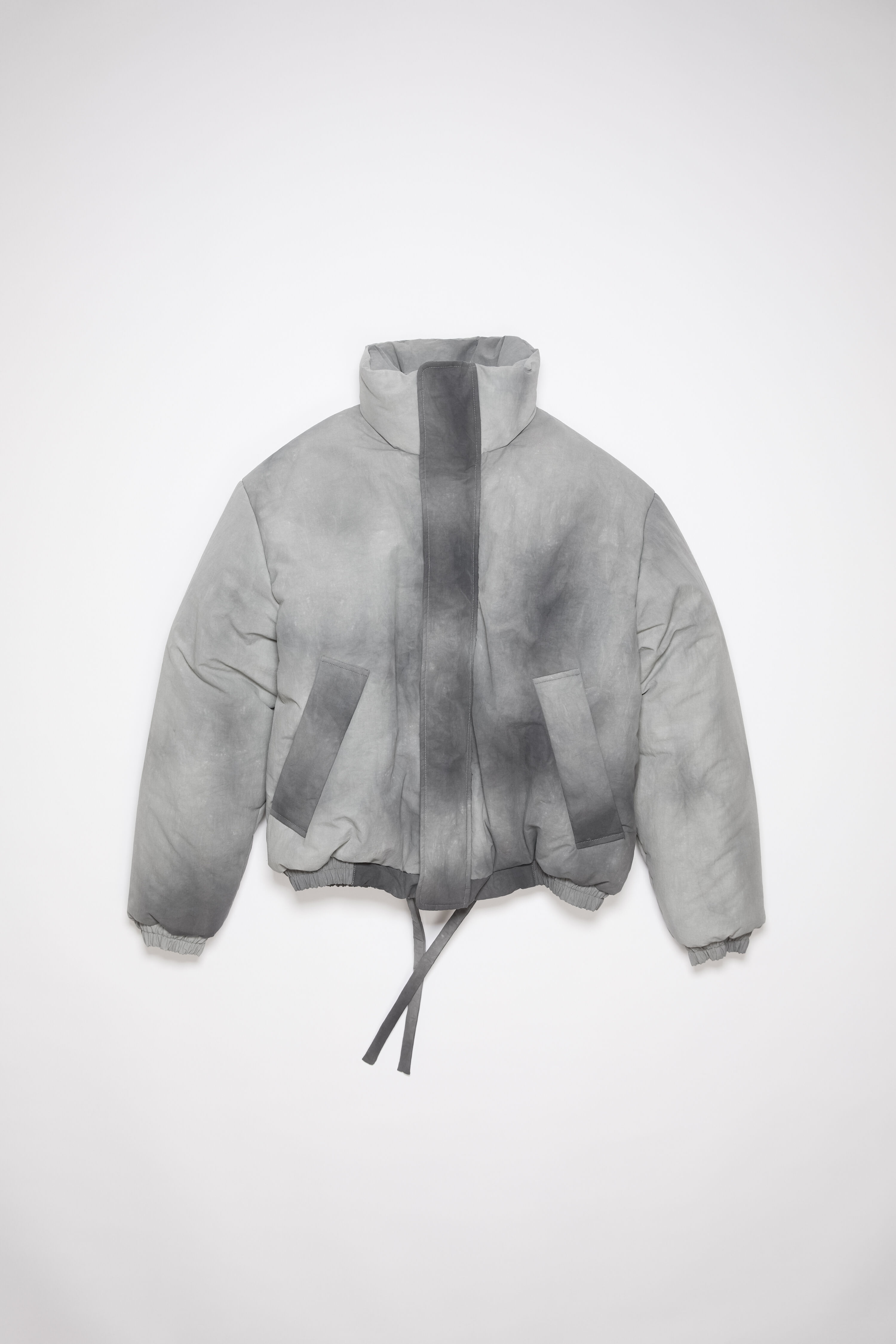 Dyed puffer jacket - Grey - 7