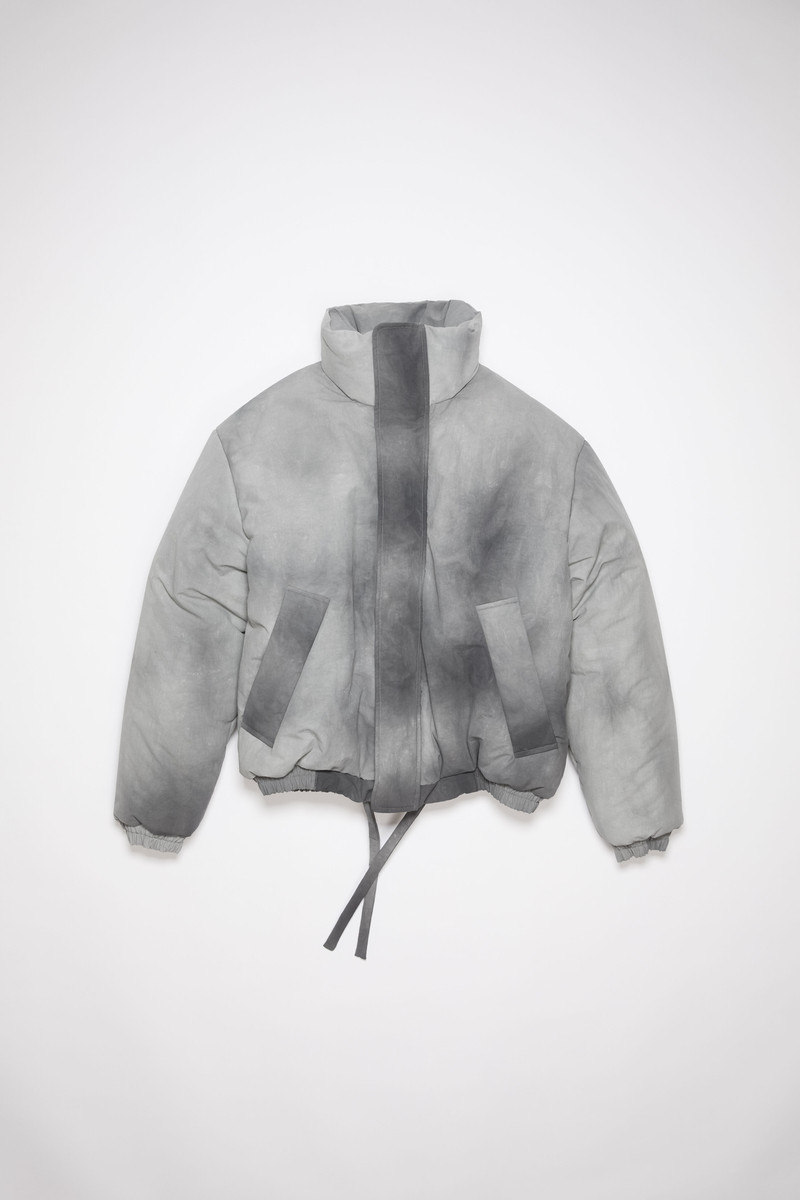 Dyed puffer jacket - Grey 7