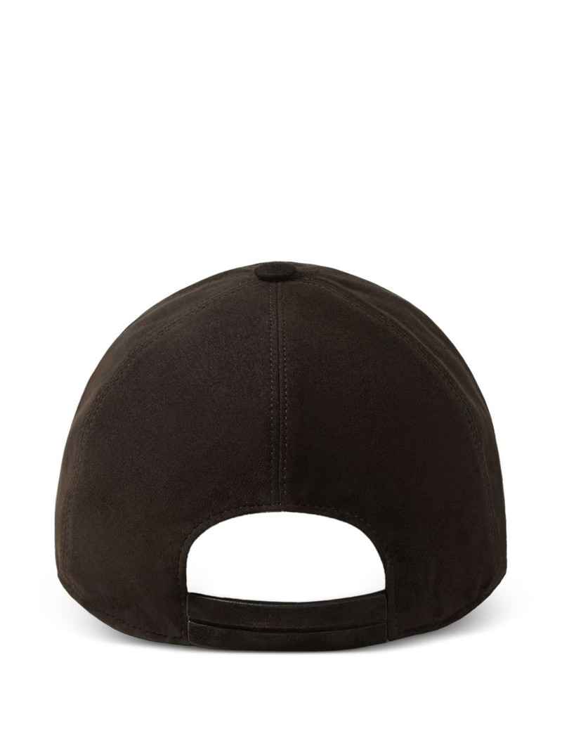 ZEGNA leather baseball cap outlook