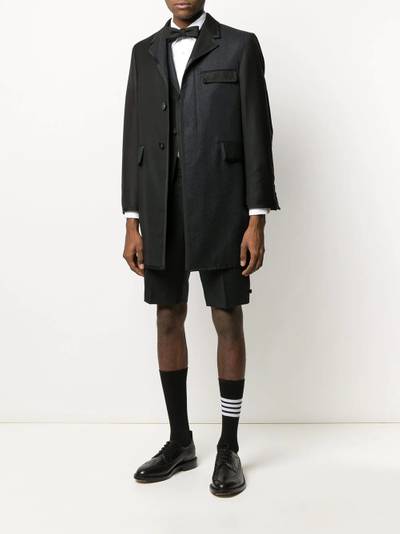 Thom Browne Fun-Mix flannel tipping sport coat outlook