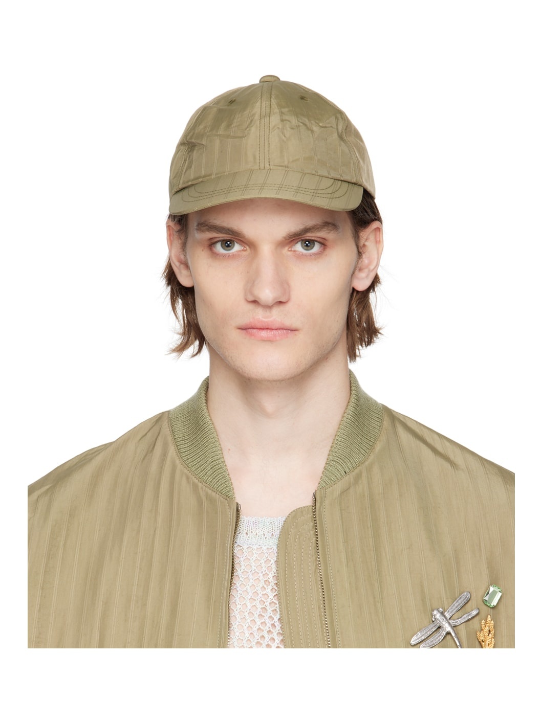 Green Paneled Cap - 1