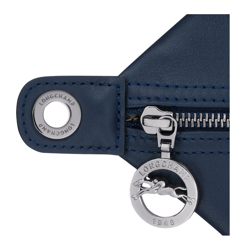 Le Pliage Xtra L Handbag Navy - Leather 5