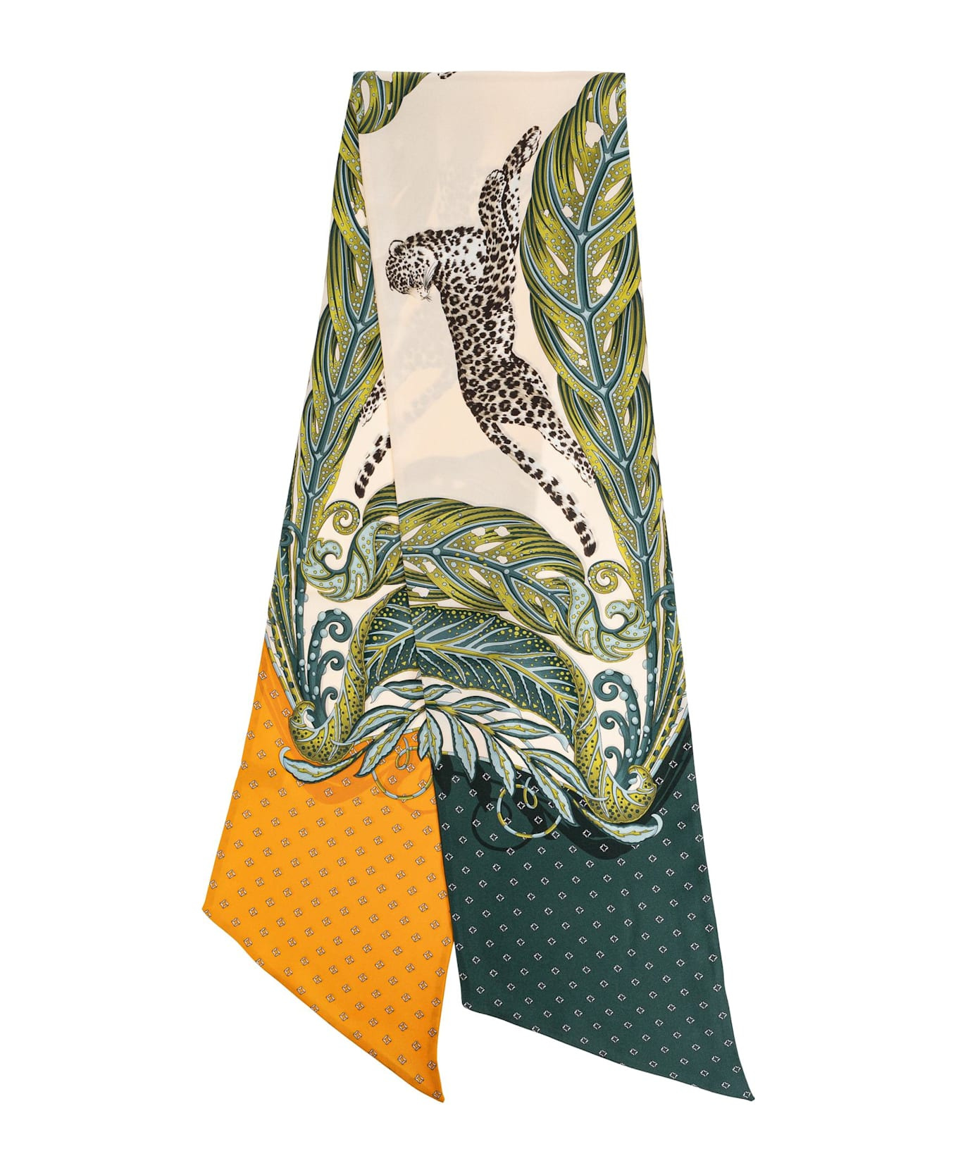 Ferragamo Silk Scarf With Print - 1