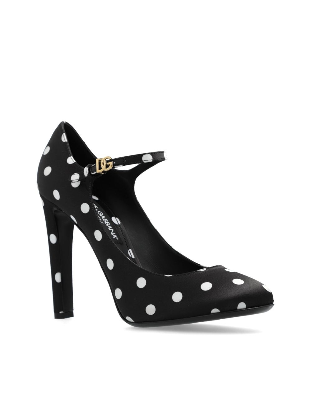 105mm polka-dot print Mary Jane pumps - 4