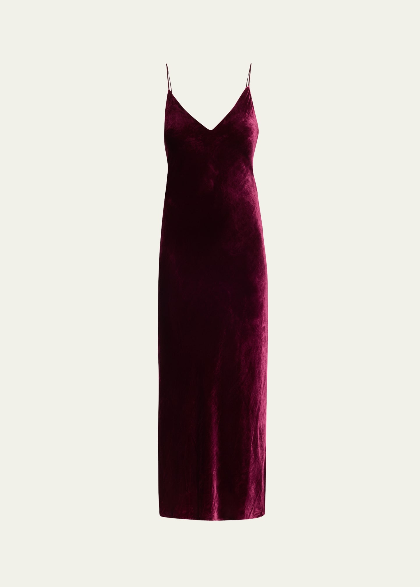 Seridie Velvet Mid-Length Slip Dress - 1