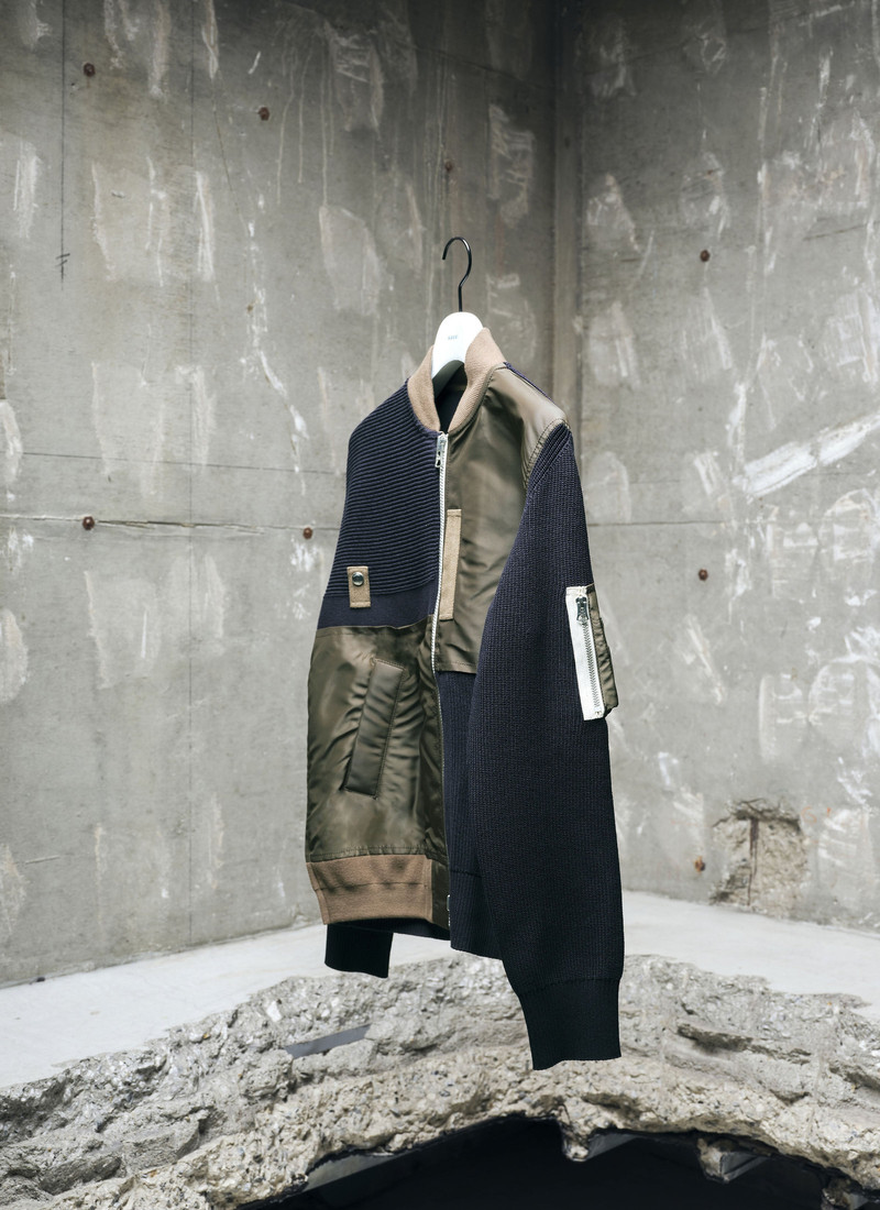 Nylon Twill x Knit Blouson 1