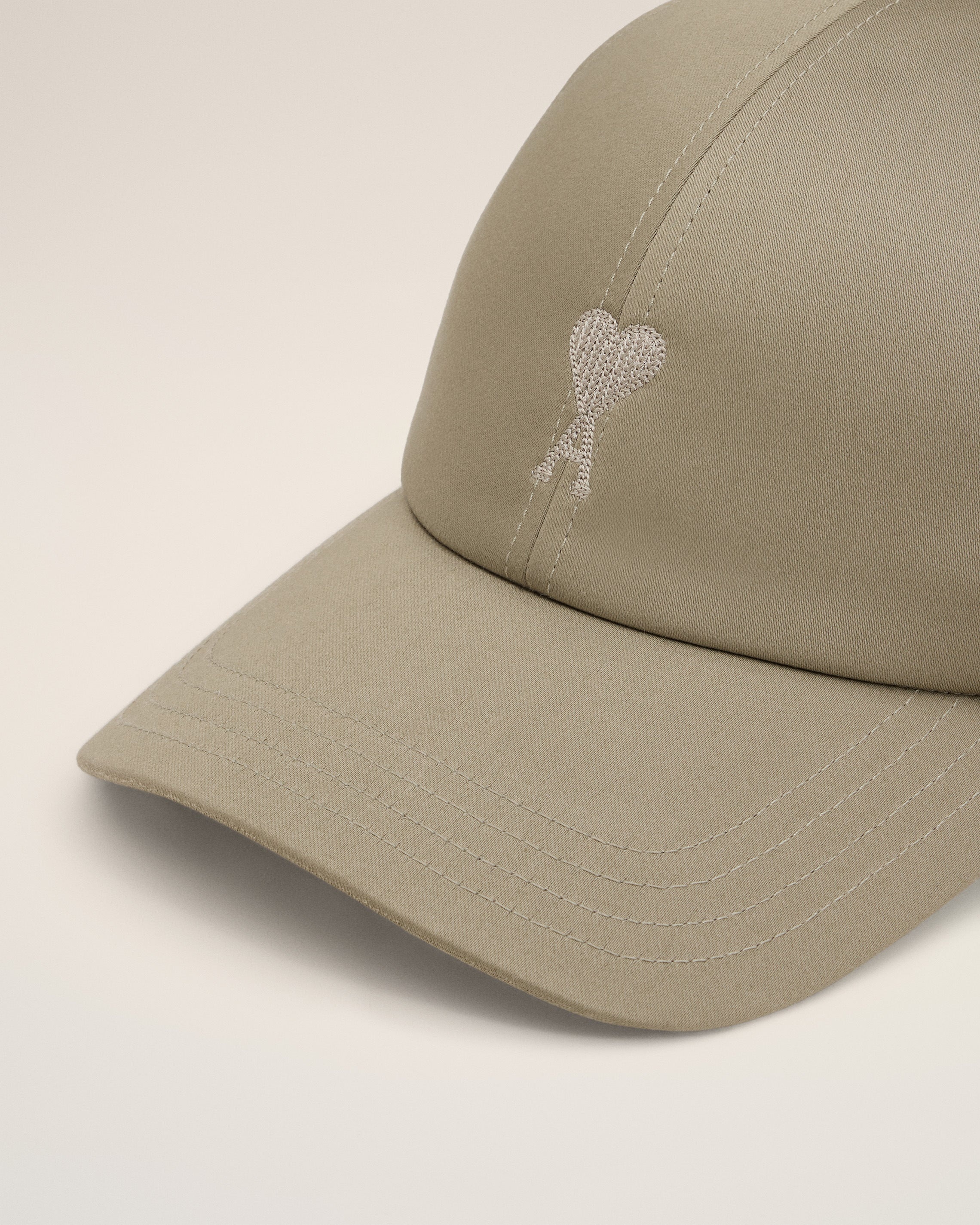 GREEN COTTON AMI DE COEUR EMBROIDERY CAP - 3
