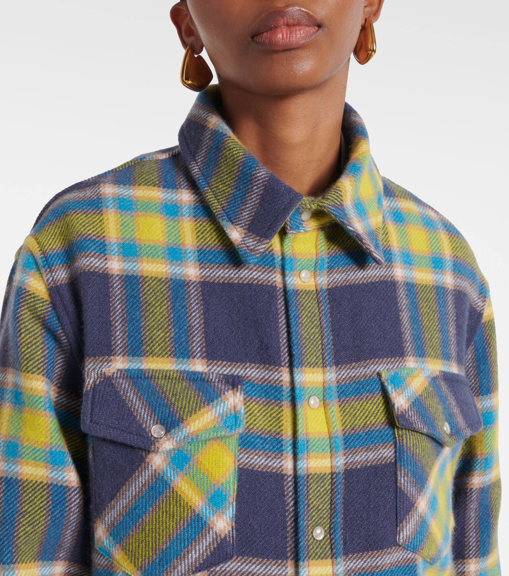 Explorer tartan cashmere shirt - 4