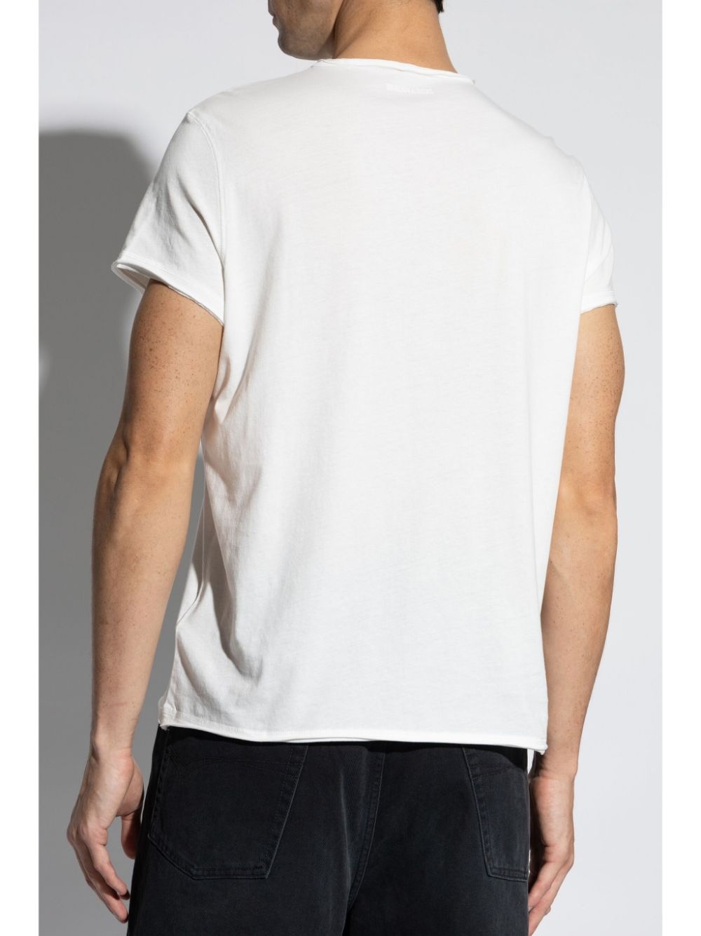 Henley-neck cotton T-shirt - 4