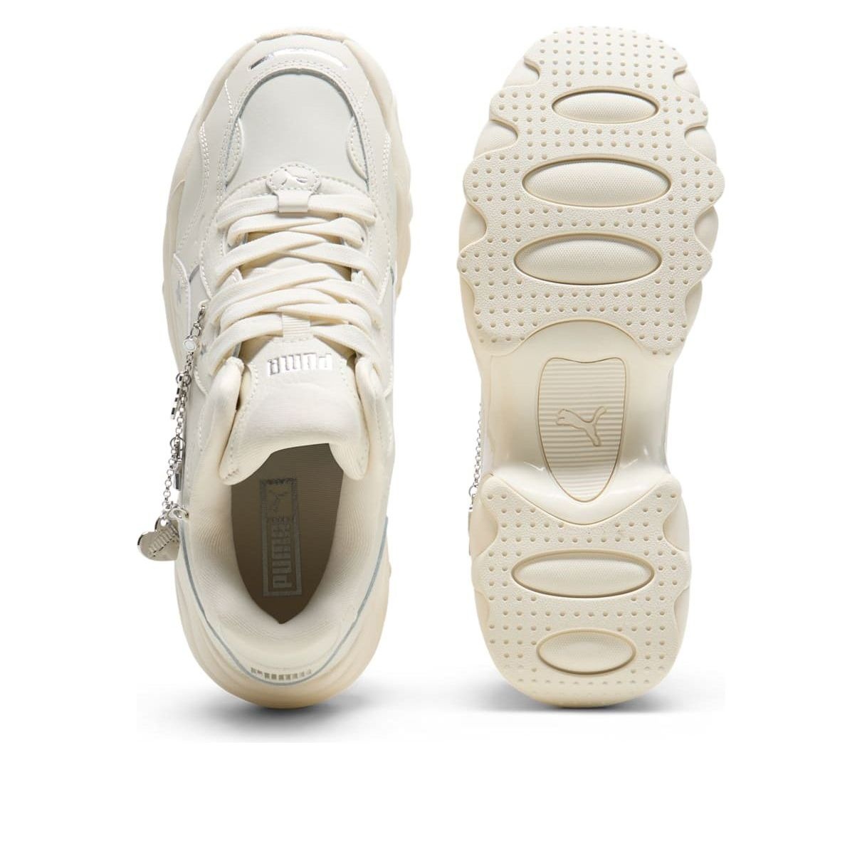 (WMNS) PUMA Pulsar Wedge 'Chain White' 400491-01 - 4