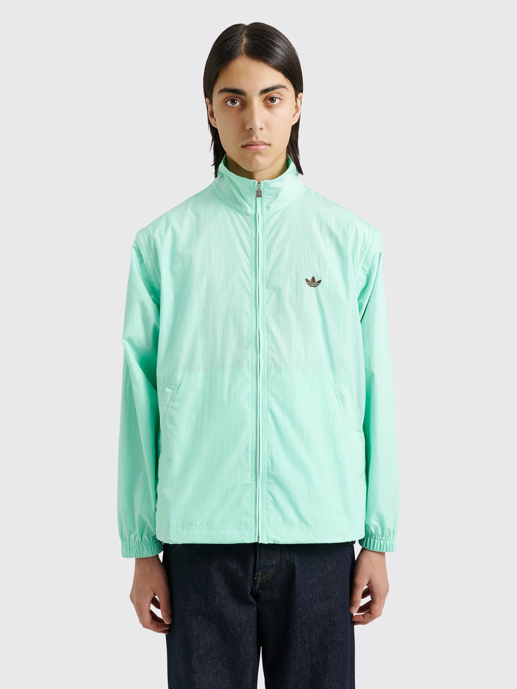 adidas ADIDAS X WALES BONNER NYLON ANORAK JACKET CLEMIN GREEN