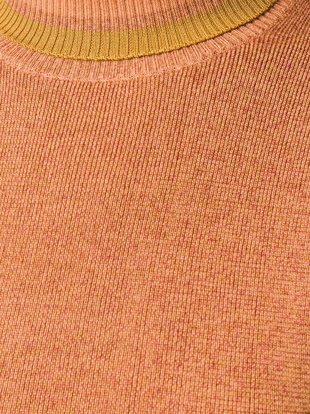 wool-silk blend roll neck jumper - 5