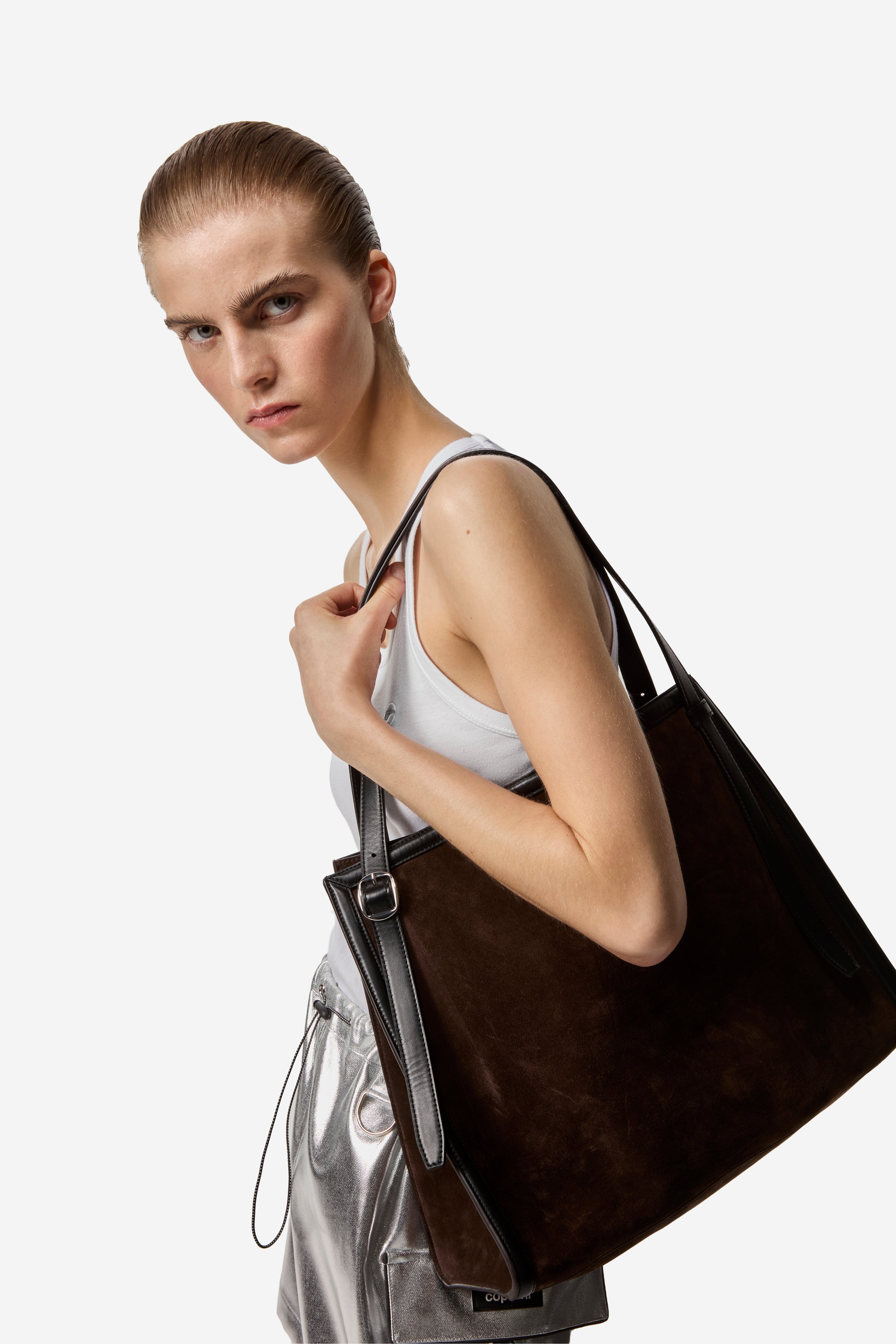 Suede Belt Tote Bag - 2