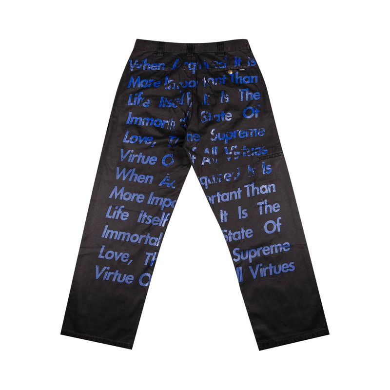 Supreme Supreme x Junya Watanabe x Comme des Garçons MAN Printed Work Pant 'Black' outlook