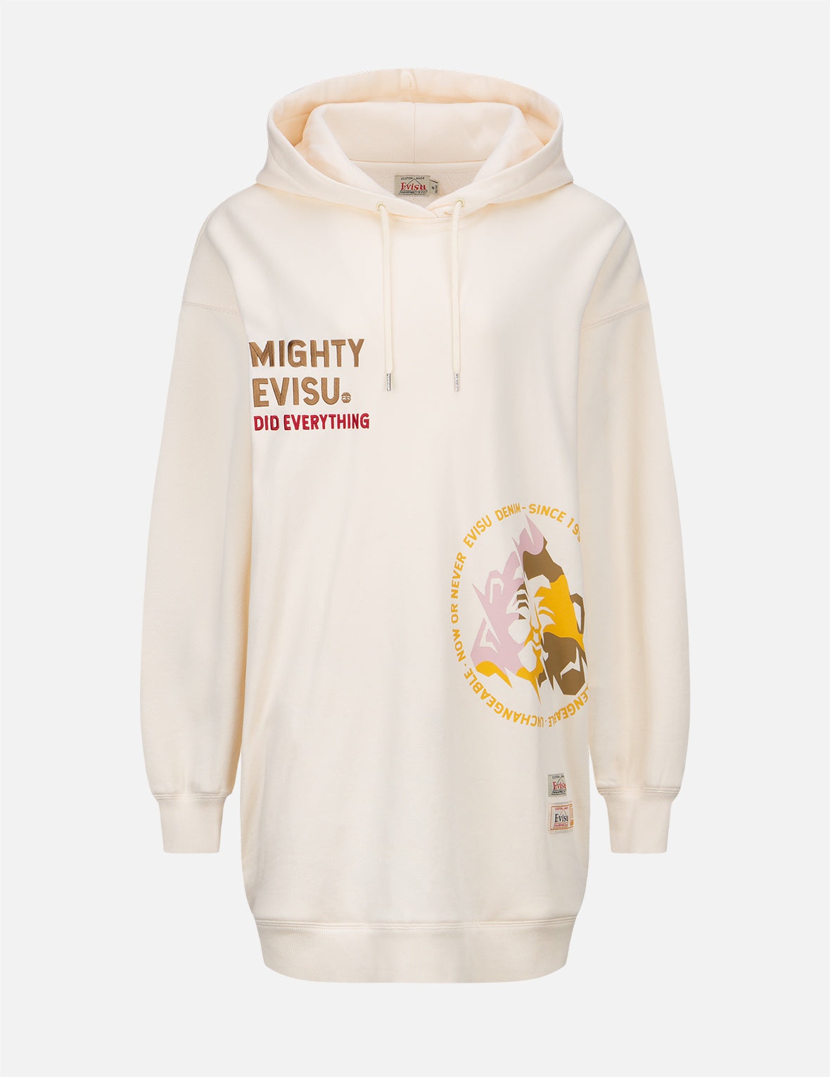 Godhead Print Hooded Sweatshirt Tunic - 1
