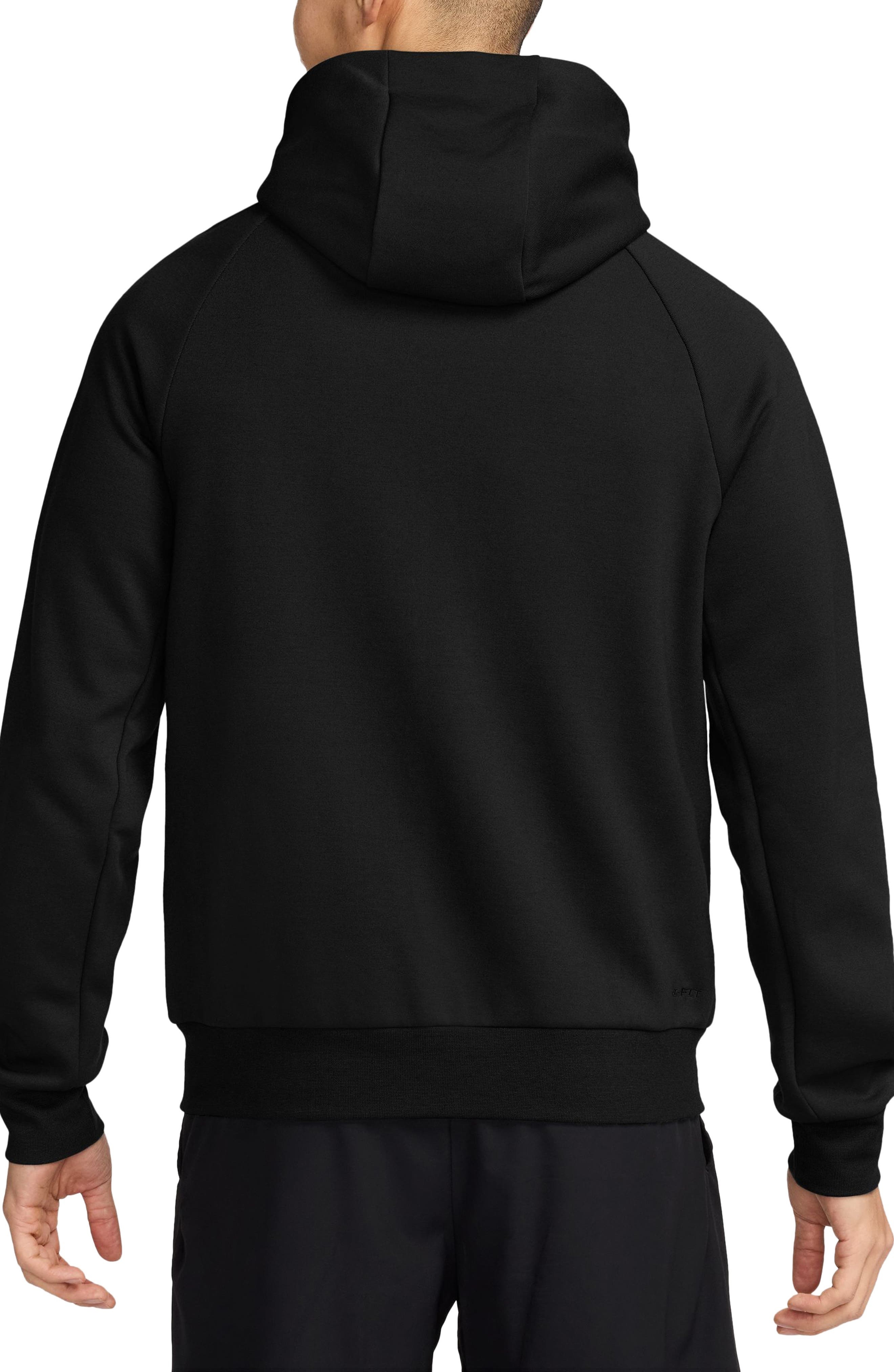 Nike Primary Dri-FIT Full Zip Hoodie in Black/Black at Nordstrom - 2