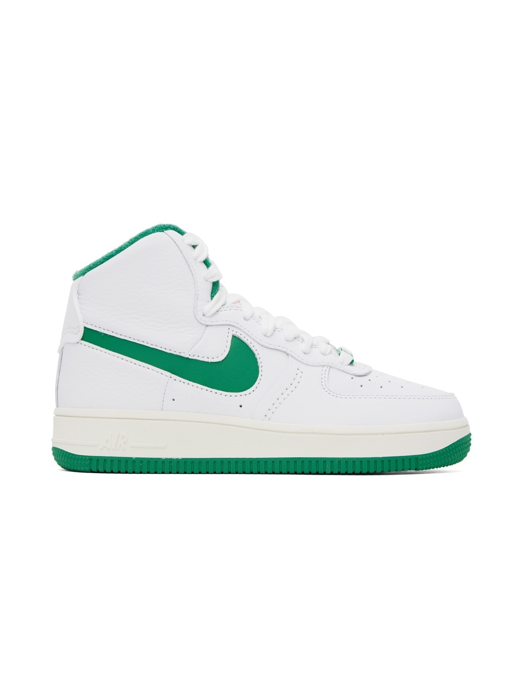 White & Green Air Force 1 Sculpt Sneakers - 1