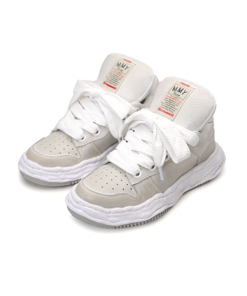 "WAYNE PUFFER" OG Sole Brushed Shrink Leather Low-top Sneaker 13