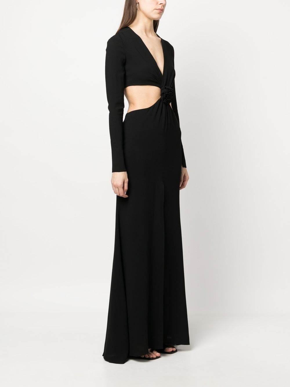 cut-out panel dress - 3
