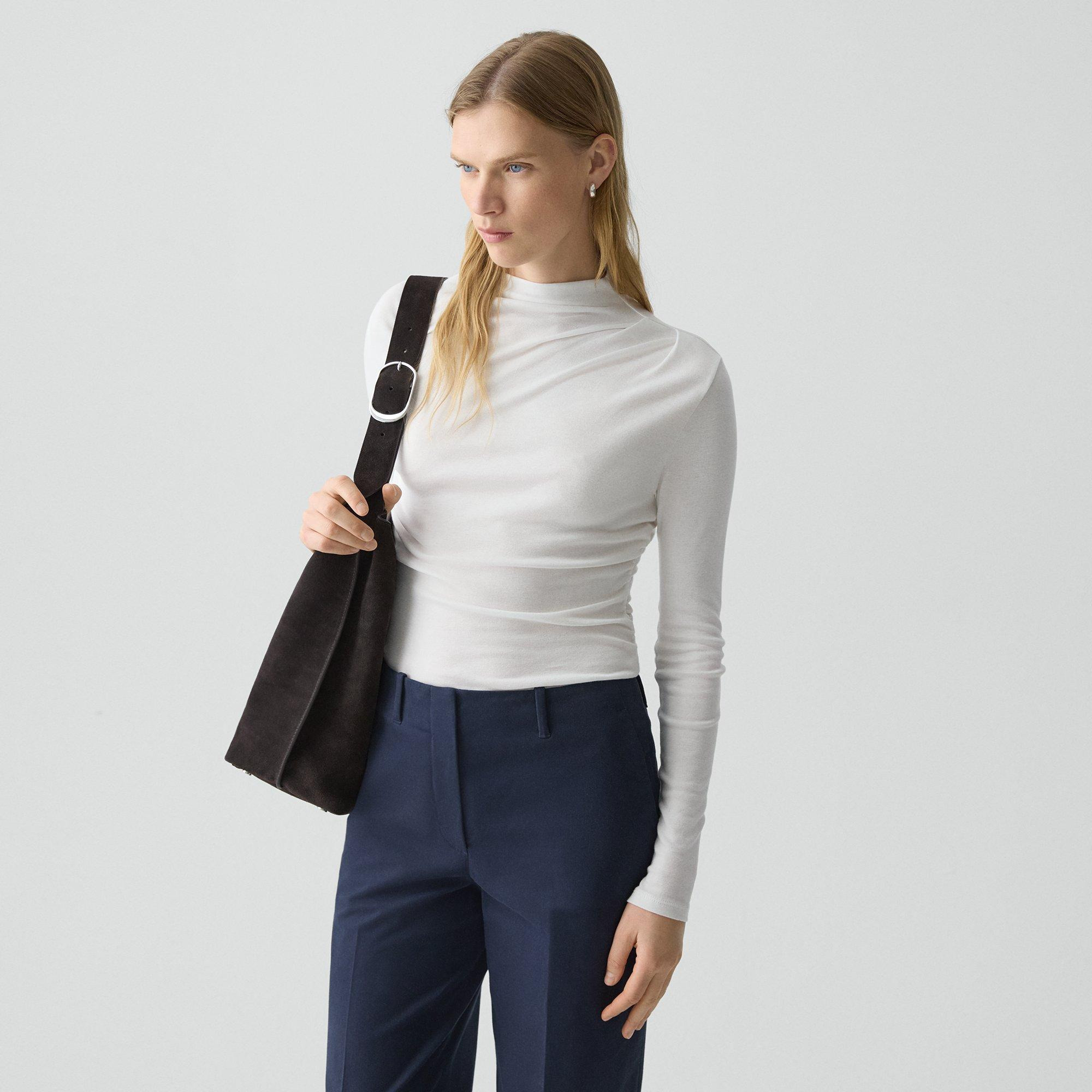 Mock Neck Top in Soft Rib - 3