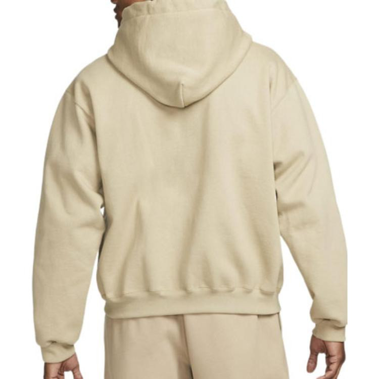 Men's Nike Solid Color Loose Zipper Jacket Us Edition Khaki DH5042-247 - 3