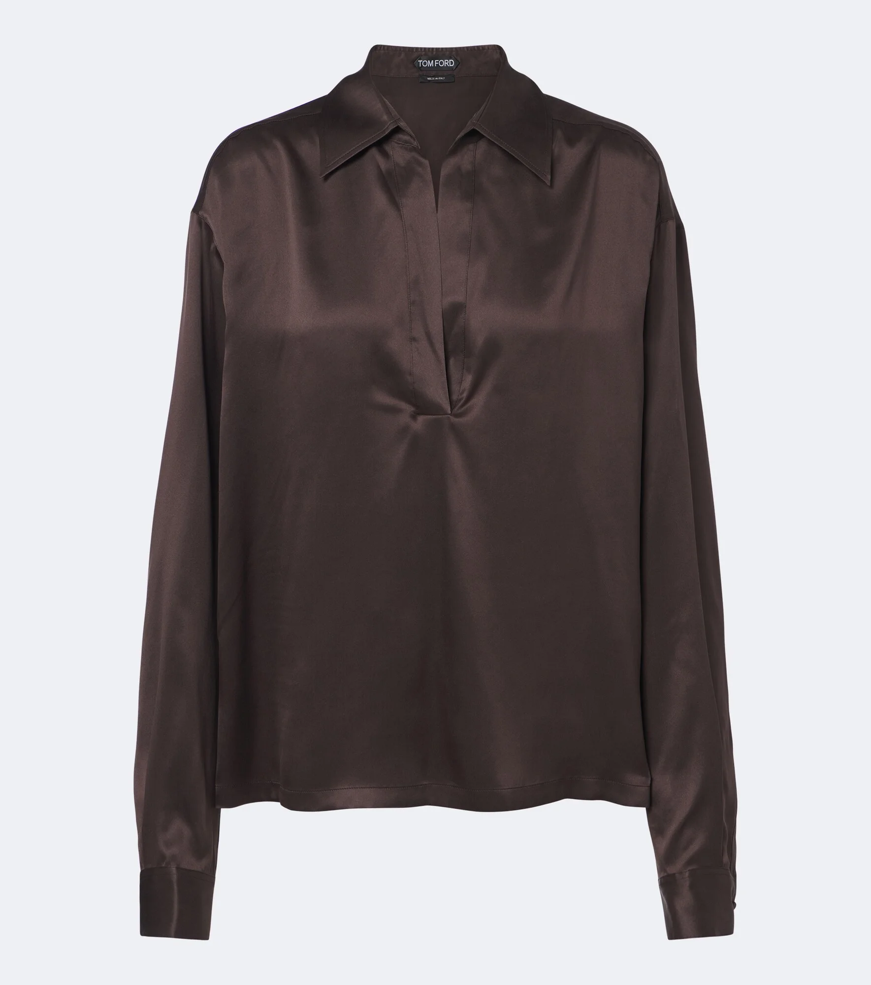 Silk satin blouse - 1