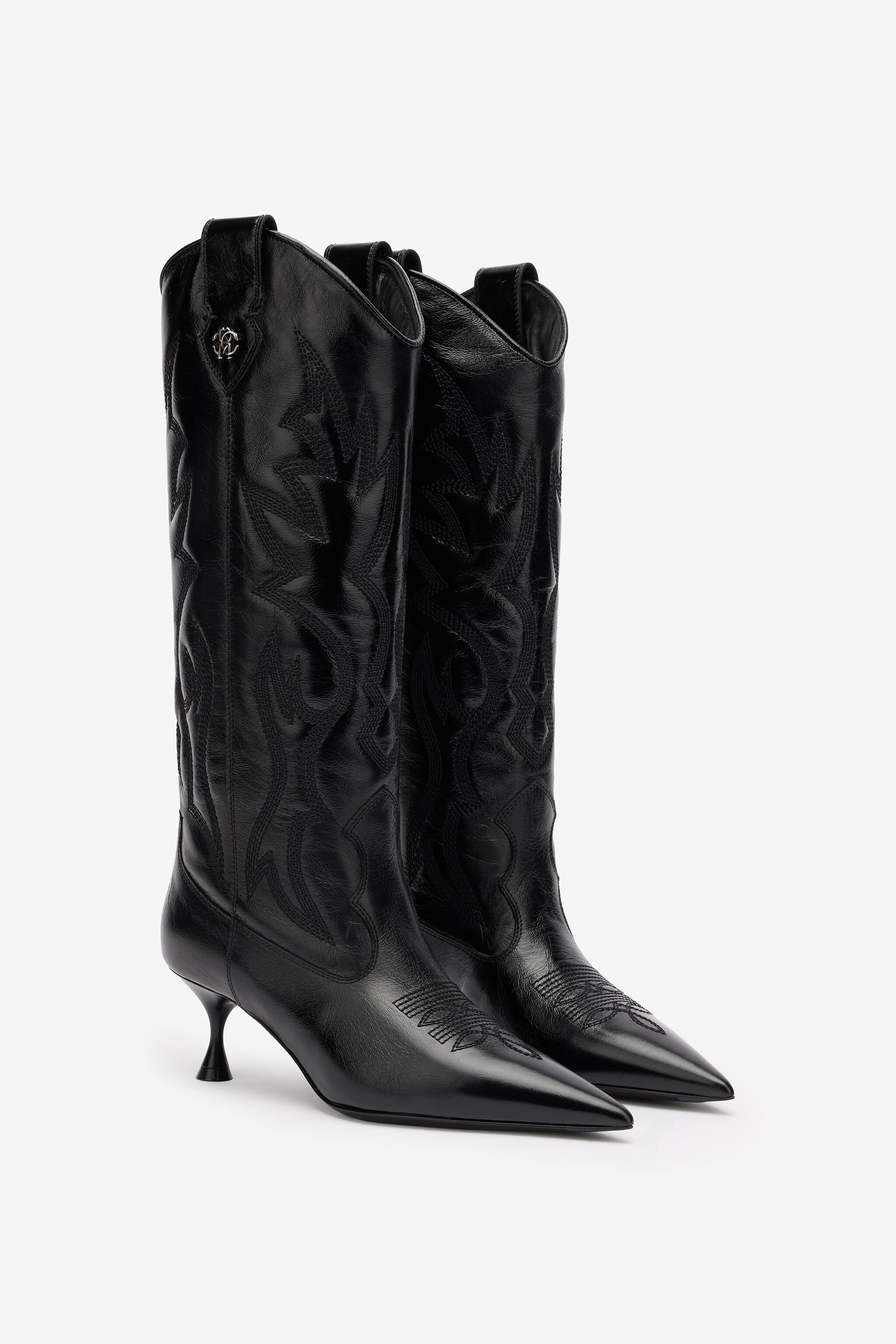 Boots With Quilted Motif - 2