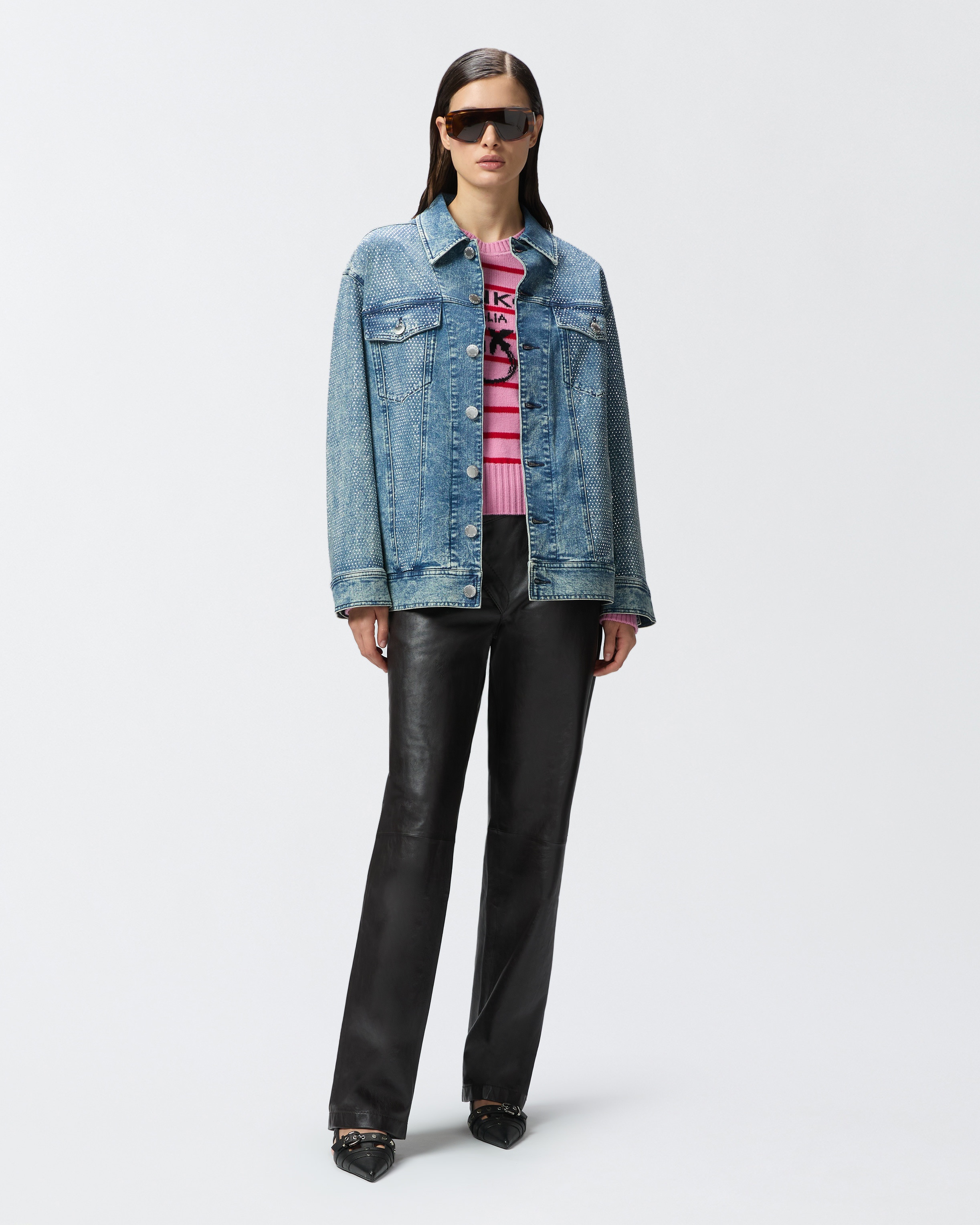 STRIPED SWEATER WITH LOGO - 3
