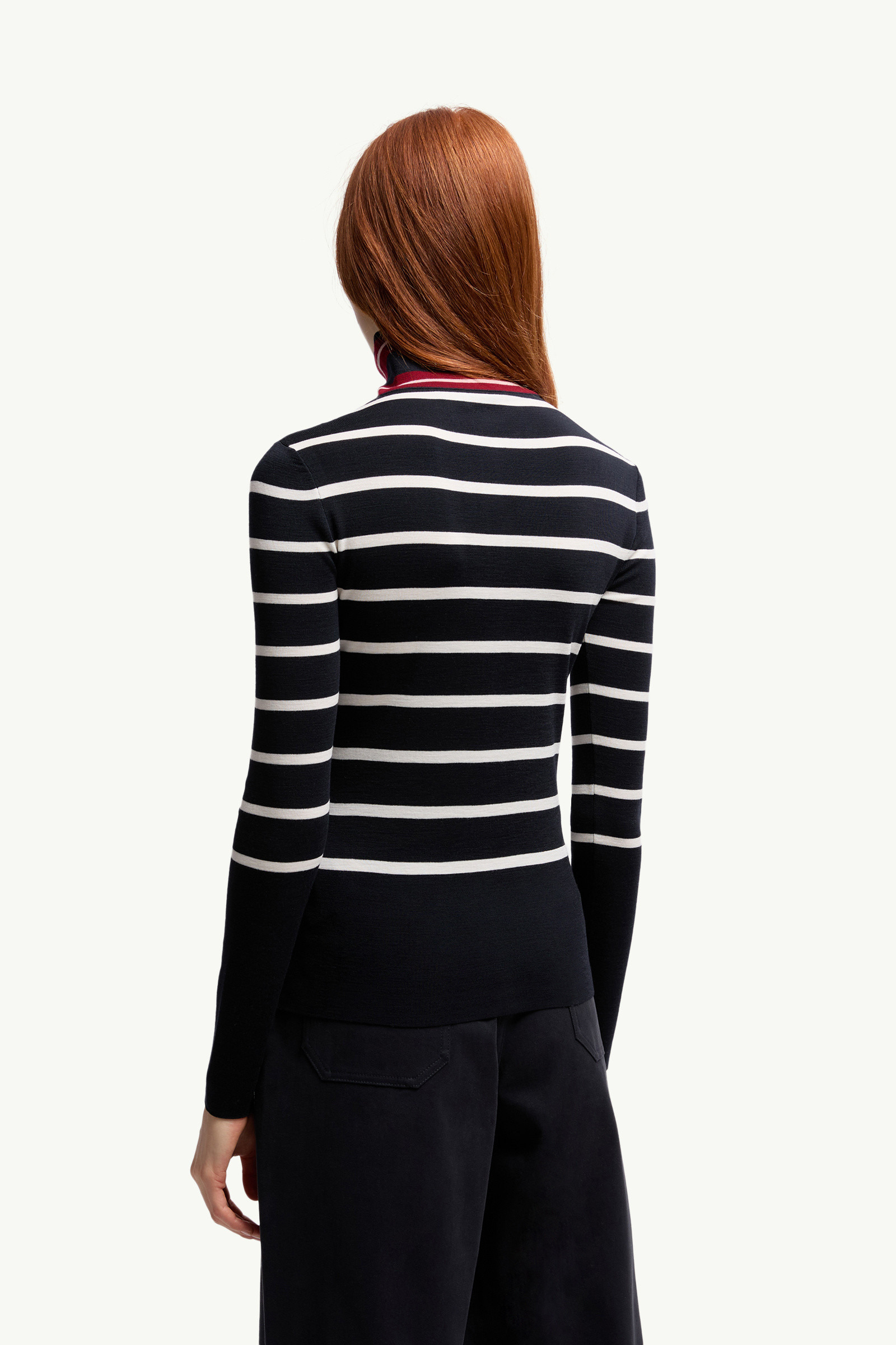 Striped Wool Turtleneck Sweater - 5