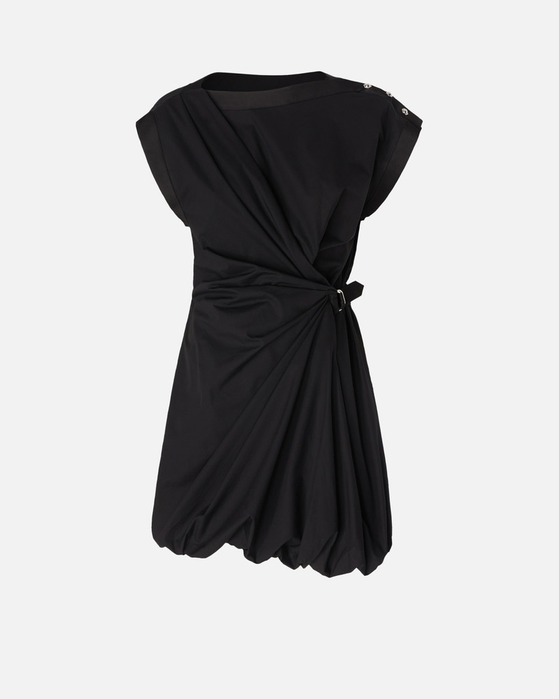 POPLIN DRESS WITH CRISSCROSS - 1