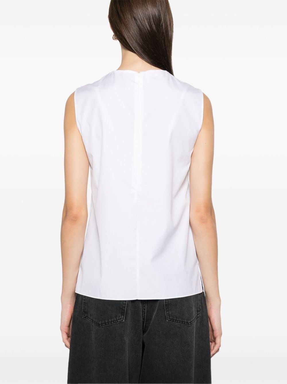 pleat-detail blouse - 4