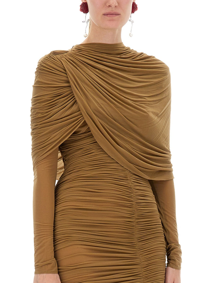 Magda Butrym Women Draped Midi Dress - 4