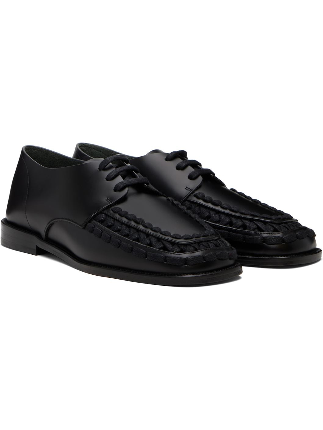 Black Alaro Lace-Up Derbys - 4