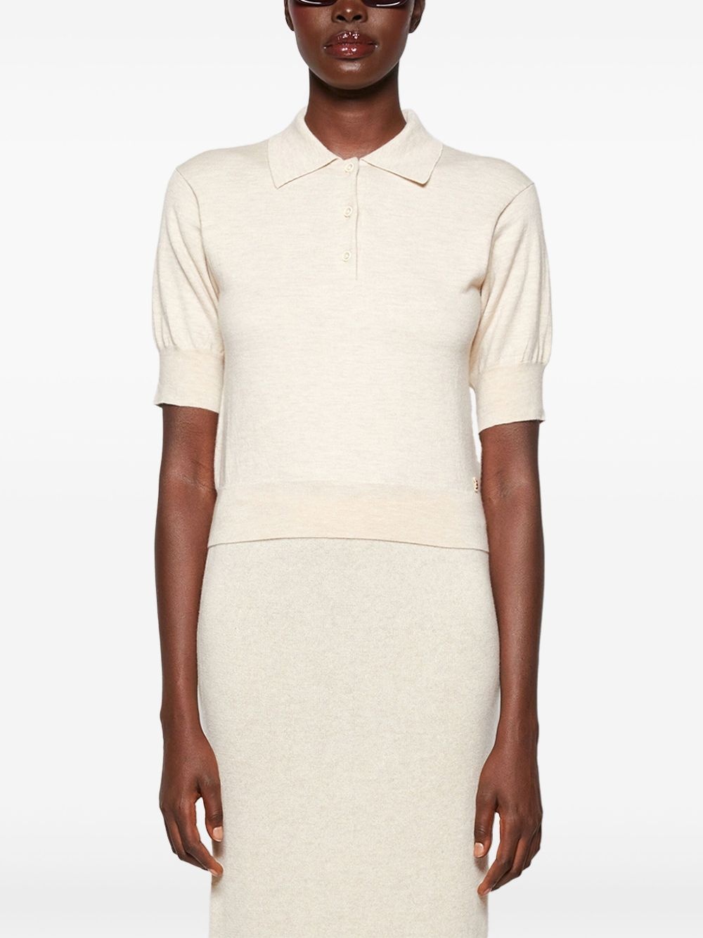 cashmere polo top - 3