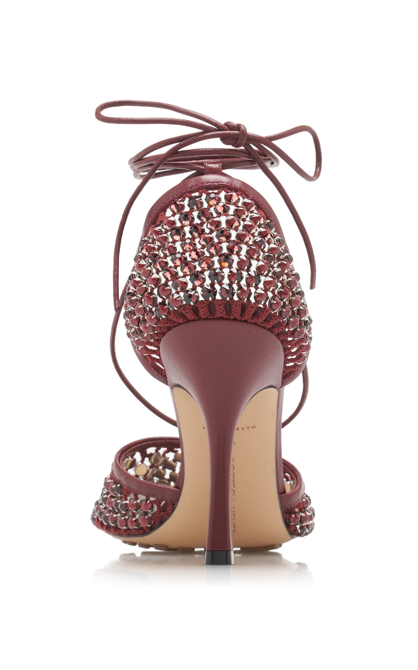 Sparkle Stretch Sandals burgundy - 5