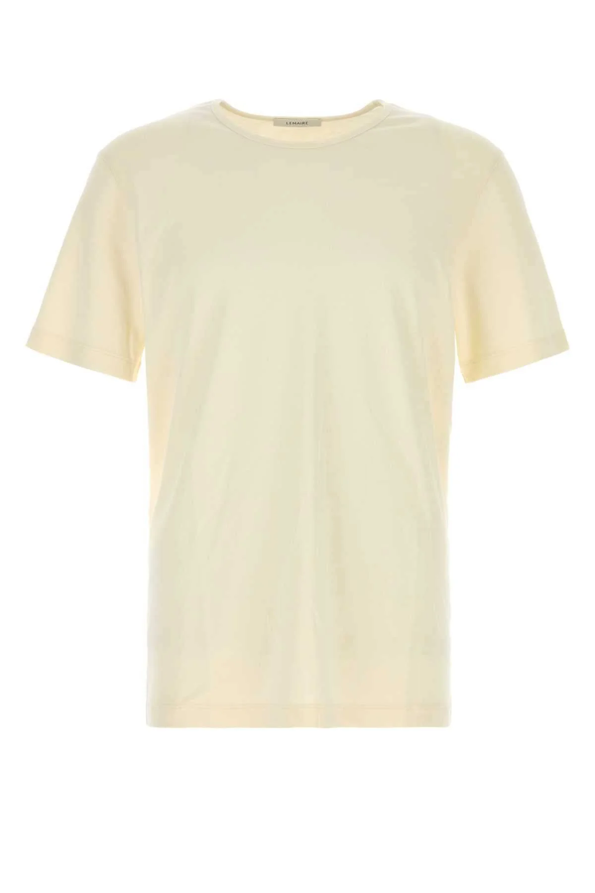 Lemaire Men Cream Cotton T-Shirt - 1