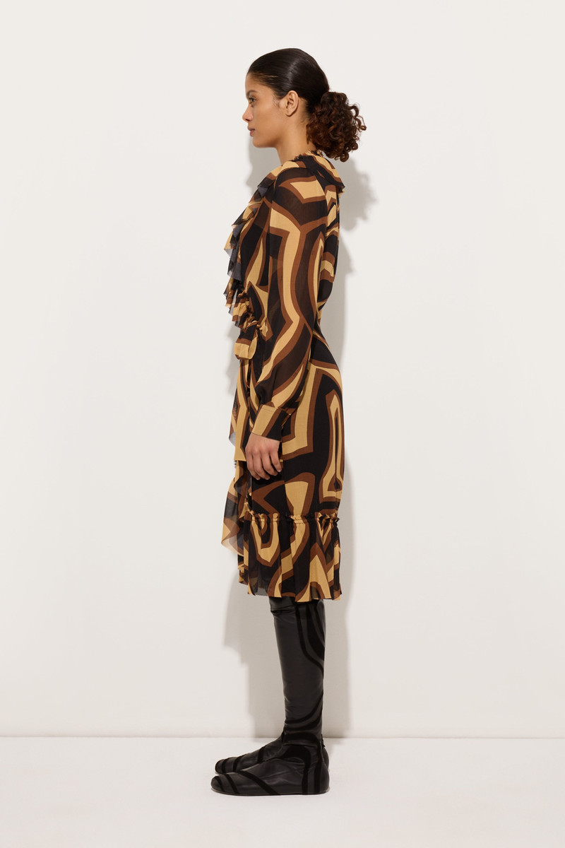 LABIRINTO PRINT WRAP DRESS 3