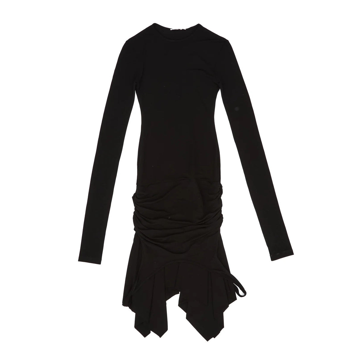 DOUBLE-LAYER EFFECT DRESS (BLACK) - 1